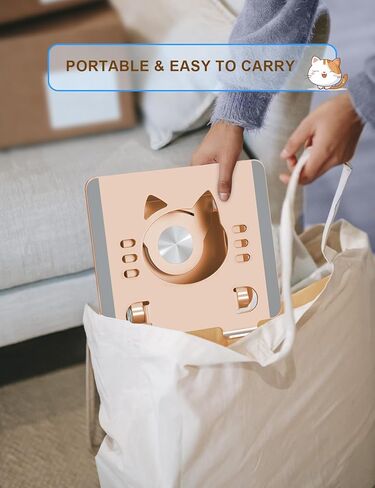 Tablet Stand 360° Rotating Aluminum Holder - Adjustable, Portable & Foldable Monitors Stand for iPads, Compatible with 4-13.3" Tablets, Purple in Kuwait