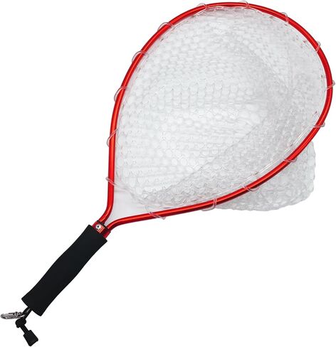 Fly Fishing Landing Net for Trout - Catch and Release, Made of Aluminum Alloy with Soft Rubber Mesh, Suitable for Kayak Fishing in Kuwait