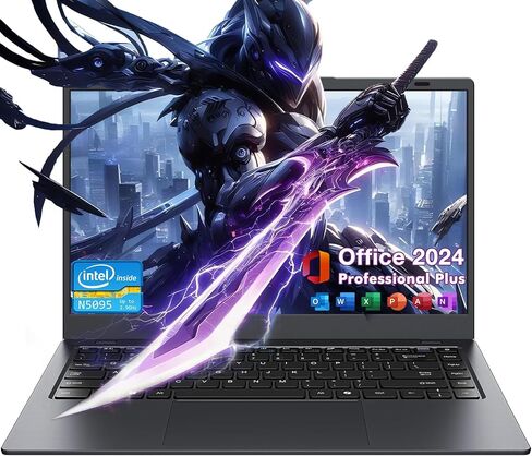 14.1 "Windows 11 Pro Computer 8GB RAM 128GB SSD ، Intel Celeron N5095 (4C4T ، حتى 2.9 جيجا هرتز) عرض IPS ، HDMI ، WIFI Dual Band ، BT5.0 Light و Thin Notebook PC للعمل ، طالب المدرسة in Kuwait