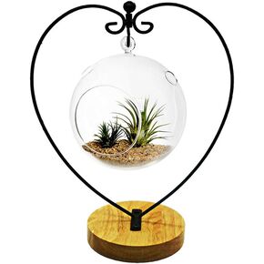 Hanging Ornament Display Rack Stand Hook Chrismas Ornament Party Decoration Holder Pot Hanging Terrarium Home Office Decor Hanger (1, Round)