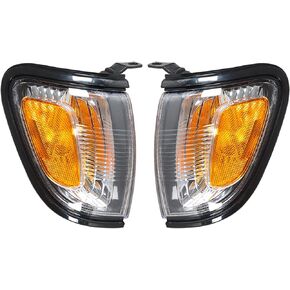Park Signal Corner Marker Lamps Corner Light Black Border Replacement for 2001-2004 Tacoma Pickup Truck Corner Light Black Border 8162004090C0 8161004090C0