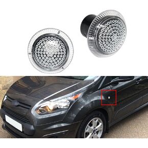 For 2010 2011 2012 2013 2014 2015 2016 2017 2018 2019 2020 2021 Ford Transit Connect Side Fender Marker Repeater Lights Smoked Lens #9T1Z13K376