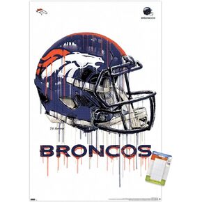 Trends International NFL Denver Broncos - Drip Helmet 20 Wall Poster