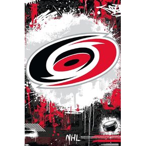 Trends International NHL Carolina Hurricanes - Maximalist Logo 23 Wall Poster