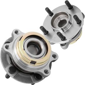 [2-Pack] HA590125 Front Wheel Hub Bearing Assembly Compatible with [Infiniti] EX35, FX35, FX45, FX50, G25, G35, G37, M35, M37, M45, M56, Q50, Q70, QX50, QX70 [AWD Models Only]