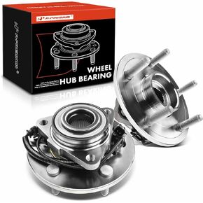 A-Premium 2 x Front Wheel Bearing and Hub Assembly with ABS & 5-Lug Compatible with Ram 1500 2012-2018, 1500 Classic 2019-2022, Replace # 515151