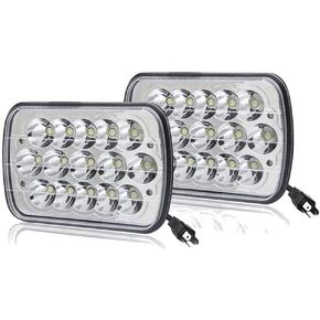 DOT Approved Super bright Pair 5x7'' 7x6''inch Headlights Hi-Lo Beam Compatible With Nissan Pickup Hardbody 240SX D21 NX