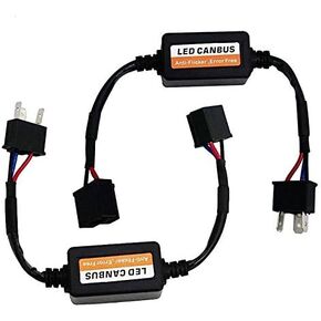 LX-LIGHT (2PCS H4(9003) Anti Flicker Harness Error Free Decoders Fit Any 7 Inch Round LED Headlight Systems Compatible with Jeep Wrangler JK Tj Lj
