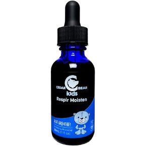 Cedar Bear Respir Moisten for Kids a Liquid Herbal Supplement That Moisturizes and Soothes Irritated Respiratory Tissues and Relieves Occasional Dry Coughs 1 Fl Oz