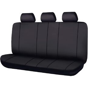 Flying Banner Rear Bench car seat Covers car seat Protectors Split 40/60 50/50 60/40 (Rear Bench-Better, Black)
