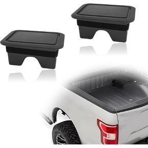 2pcs Ram 1500 Stake Pocket Covers,Rear Truck Bed Rail Stake Pocket Cover Compatible with Dodge Ram 2019 2020 2021 Black Rear Truck Bed Hole Caps Plugs Car Accessories
