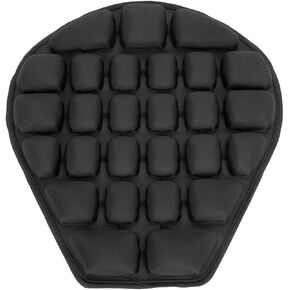 JEMIA Pressure Relief Motorcycle Air Cushion Seat Pad - Universal Fit with Standard Black TPU Material for Cruiser Touring Saddles in Saudi Arabia