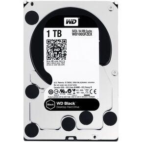 WD 1TB Black Performance Internal Hard Drive 7200 RPM SATA III 3.5" HDD