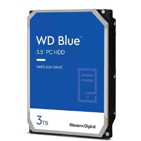 Western Digital 3TB WD Blue PC Hard Drive - 5400 RPM Class, SATA 6 Gb/s, 256 MB Cache, 3.5" - WD30EZAZ (Renewed)