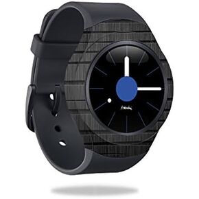 MightySkins Skin Compatible with Samsung Gear S2 Smart Watch Cover wrap Sticker Skins Carved Wood