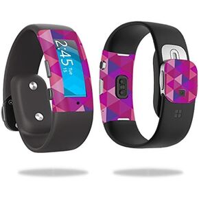 MightySkins Skin Compatible with Microsoft Band 2 Cover Skins Sticker Watch Pink Kaleidoscope