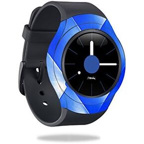 MightySkins Skin Compatible with Samsung Gear S2 3G Smart Watch Cover wrap Sticker Skins Blue Upholstery