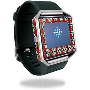 MightySkins Skin Compatible with Fitbit Blaze Cover Skins Sticker Watch Sugar Skull