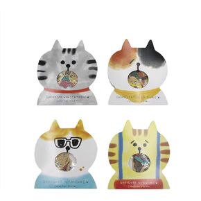 Aimeio Super Cute Cartoon Animals Transparent PVC Stickers for Diary Calendar Albums Decoration Scrapbook Planner Journal Child DIY Toy School Office Supplies,4 Pack,200 Pieces