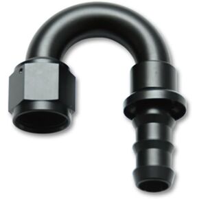 Vibrant Performance 22806 Hose End Elbow Fitting (Push-On 180 Degree; Hose Size: -6AN)