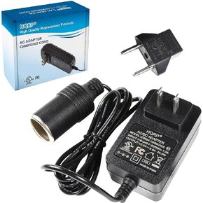 HQRP AC Adapter 110-240V AC to 12V DC 2A for Car electric device 24W Dash Cam, MP3 player, Bluetooth FM Radio Adapter, Telephone, Automotive Razor Cigarette Lighter, UL Listed + HQRP Euro Plug Adapter