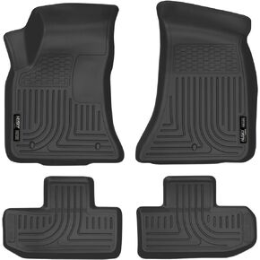 Husky Liners - Weatherbeater | Fits 2016 - 2023 Dodge Challenger, (RWD ONLY) Front & 2nd Row Liner - Black, 3 pc. | 99171