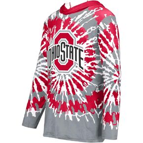 Holloway Men's NCAA Cotton Touch Poly Tie-Dye Hoodie - Stylish Men's Pullover with Comfortable Feel