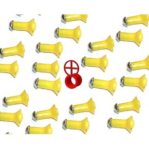 Venom Blowguns® 40 Cal Blowgun Super Stunners Darts - 25 حزمة مع رؤية عالية الوضوح باللون الأحمر
