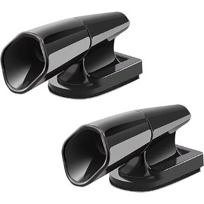 SAVITA 2pcs Auto Deer Whistles, Black Ultrasonic Car Deer Warning Whistles Self-adhesive Animals Alert Devices for Cars, Trucks and Motorcycles