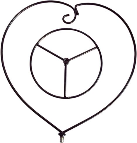 حامل عرض الزينة، حامل حامل معلق من الحديد على شكل قلب لتزيين المنزل والزفاف، كرة زجاجية معلقة وكرة ساحرة (بدون زجاجة زجاجية) (10 قطع على شكل قلب) in Kuwait