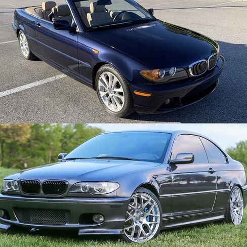 NSLUMO العنبر المتسلسل LED أضواء العلامات الجانبية لـ 2004-2006 B'MW E46 LCI 325Ci 330Ci كوبيه قابلة للتحويل الجبهة الحاجز بدوره إشارة مؤشر الوامض مصابيح استبدال OEM (عدسة مدخنة) in Saudi Arabia