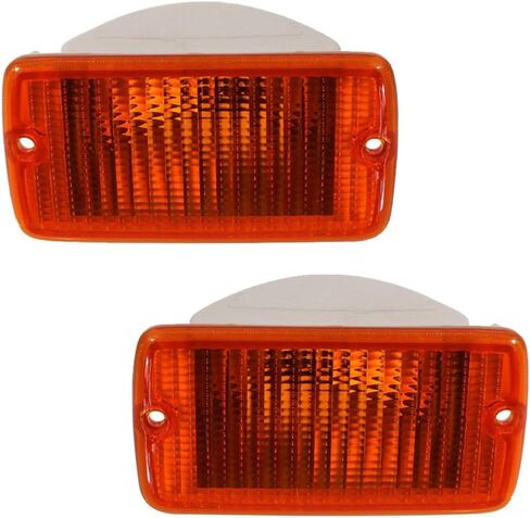 For 1997-2006 Jeep Wrangler Pair Driver and Passenger Side Turn Signal/Side Marker Light Lens and Housing Only CH2520141 CH2521141 | 55157033AA 55157032AA ; in Saudi Arabia