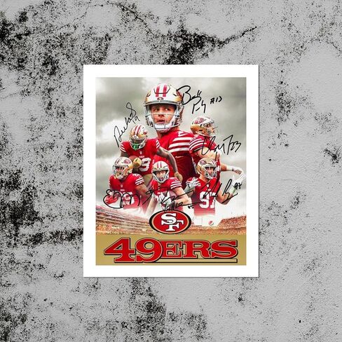 سان فرانسيسكو سيتي 49ers فرق ملصق كرة القدم الأمريكية الرياضية قماش جدار الفن طباعة غرفة المعيشة غرفة النوم صورة ديكور هدية لمحبي كرة القدم (قماش غير مؤطر، 12 × 16 بوصة) in Saudi Arabia
