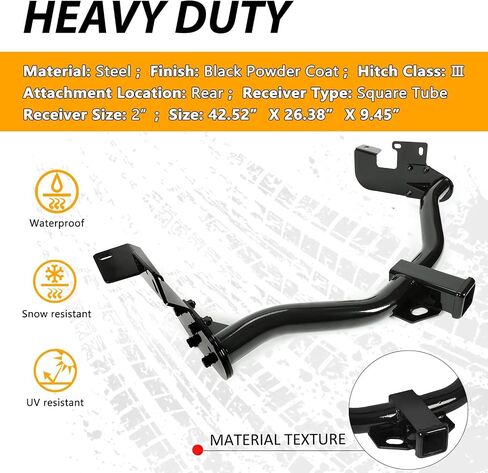 KUAFU Class 3 Trailer Tow Hitch Replace for 13650 Compatible with 2005-2012 Ford Escape 2005-2011 Mazda Tribute and Mercury Mariner Trailer Hitch with 2" Receiver in Saudi Arabia