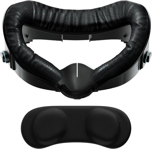 VR Facial Interface Face Pad for Meta Quest 3 Accessories, Adjustable VR Faceplate with Soft Breathable PU Face Cushion Pad, with Anti-Leakage Nose Pad for Oculus Quest 3 Headset in Saudi Arabia