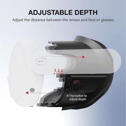 VR Facial Interface Face Pad for Meta Quest 3 Accessories, Adjustable VR Faceplate with Soft Breathable PU Face Cushion Pad, with Anti-Leakage Nose Pad for Oculus Quest 3 Headset in Saudi Arabia