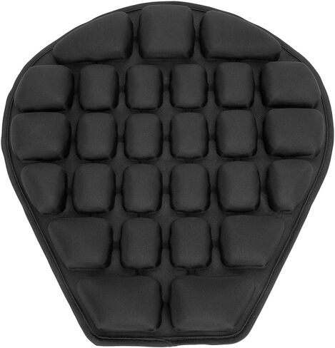 JEMIA Pressure Relief Motorcycle Air Cushion Seat Pad - Universal Fit with Standard Black TPU Material for Cruiser Touring Saddles in Saudi Arabia