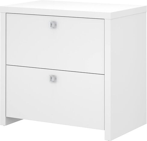 Bush Business Furniture Lateral File Cabinet with Satin Silver Hardware Echo Collection 2 Drawer Filing Unit for Home Office or Professional 31Wx20Lx30H in Kuwait