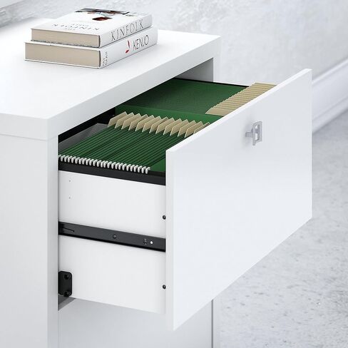 Bush Business Furniture Lateral File Cabinet with Satin Silver Hardware Echo Collection 2 Drawer Filing Unit for Home Office or Professional 31Wx20Lx30H in Kuwait