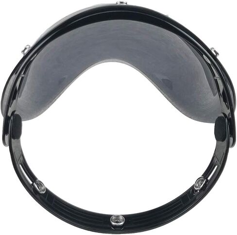 Retro Motorcycle Bubble Visor Wind Shield Lens Universal For Standard 3-Snap Open Face Helmets(Smoke) in Saudi Arabia