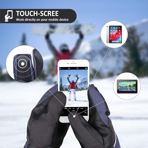 قفازات التزلج والثلج للرجال والنساء مقاومة للماء وشاشة لمس مقاومة للرياح in Kuwait