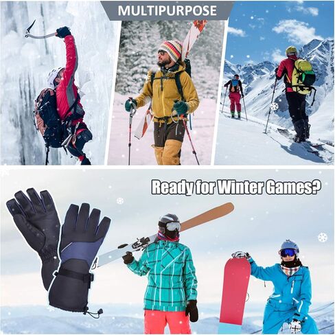 قفازات التزلج والثلج للرجال والنساء مقاومة للماء وشاشة لمس مقاومة للرياح in Kuwait