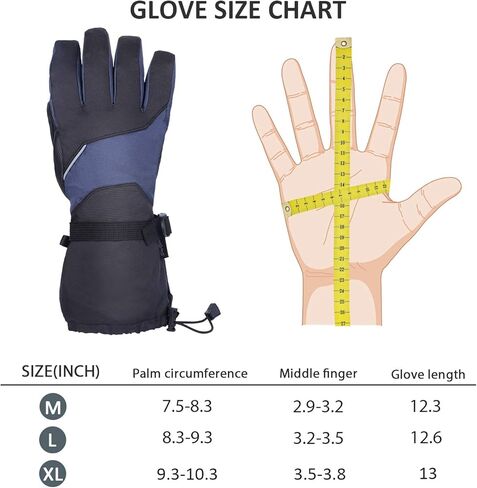 قفازات التزلج والثلج للرجال والنساء مقاومة للماء وشاشة لمس مقاومة للرياح in Kuwait