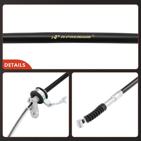 مجموعة كابل فرامل الانتظار للسائق الخلفي وجانب الركاب A-Premium متوافقة مع موديلات تويوتا: RAV4 2004-2005، مجموعة من قطعتين - استبدال # 4642042070، 4643042070 in Saudi Arabia