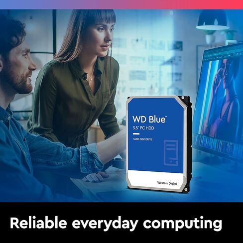محرك الأقراص الصلبة ويسترن ديجيتال 3 تيرابايت WD Blue PC - فئة 5400 دورة في الدقيقة، SATA 6 جيجابايت/ثانية، ذاكرة تخزين مؤقت 256 ميجابايت، 3.5 بوصة - WD30EZAZ (متجدد) in Saudi Arabia