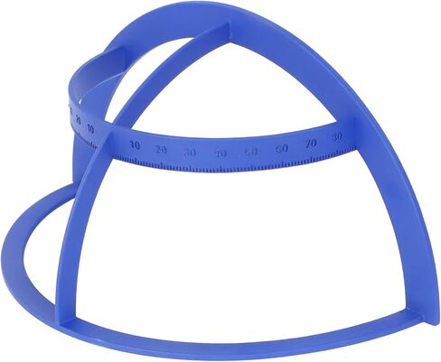 AUTOVIC Bowling Ball Quarter Scale Layout Tool, Blue 3D Printed Grips Pro Sect Quarter Scale, Lightweight ABS Plastic Measuring Span Gauge Ball Layout Degrees in Saudi Arabia