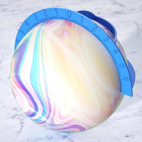 AUTOVIC Bowling Ball Quarter Scale Layout Tool, Blue 3D Printed Grips Pro Sect Quarter Scale, Lightweight ABS Plastic Measuring Span Gauge Ball Layout Degrees in Saudi Arabia
