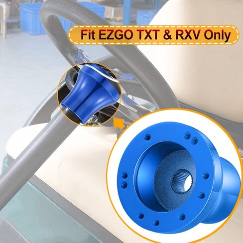 محول عجلة قيادة عربة الجولف لـ EZGO TXT/RXV، 5 أو 6 فتحات محول تثبيت عجلة القيادة EZGO، أزرق in Kuwait