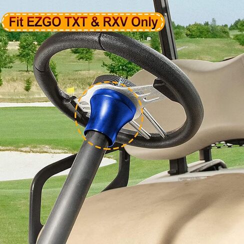 محول عجلة قيادة عربة الجولف لـ EZGO TXT/RXV، 5 أو 6 فتحات محول تثبيت عجلة القيادة EZGO، أزرق in Kuwait
