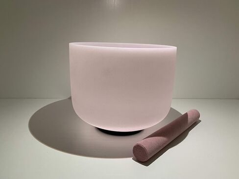 Musical Instruments Gemstone Morganite Fusion Crystal Singing Bowl A Third Eye Chakra 8 inch with Free Suede Striker and O ring in Saudi Arabia